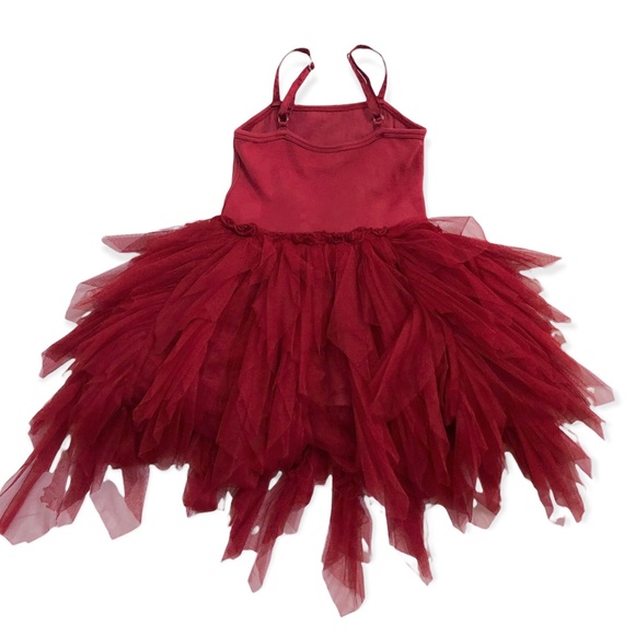 Ooh! La, La! Couture Red sequin tulle Dress & matching Shrug - Picture 5 of 9